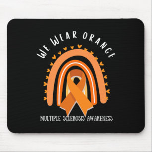 Orange tragen bei Multipler Sklerose Mousepad