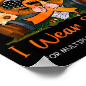 Orange tragen bei Multipler Sklerose Poster (Ecke)