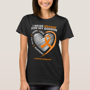 Orange tragen für meine Godson Leukämie Krebsvorwa T-Shirt