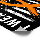 Orange tragen für meine große Tante Leukämie Poster (Ecke)