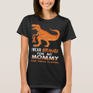 Orange tragen für meine Mama Dinosaurier Multiple T-Shirt