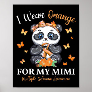 Orange tragen für meine Mimi Multiple Sklerose Awa Poster