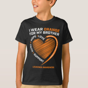 Orange tragen für meinen Bruder Leukämie Awareness T-Shirt