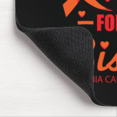 Orange tragen für Schwesterleukämie Mousepad (Ecke)