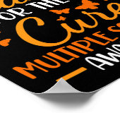 Orange tragen - Multiple Sklerose Awareness Orange Poster (Ecke)