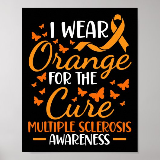 Orange tragen - Multiple Sklerose Awareness Orange Poster (Vorne)
