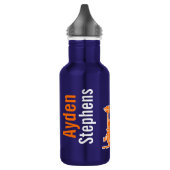 Orange Trailer Kinder aquamarine Getränke Edelstahlflasche (Links)