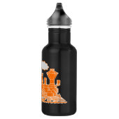 Orange Trailer Kinder Vollnachtsgetränke Edelstahlflasche (Rechts)