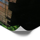 Orange Train Car Poster (Ecke)