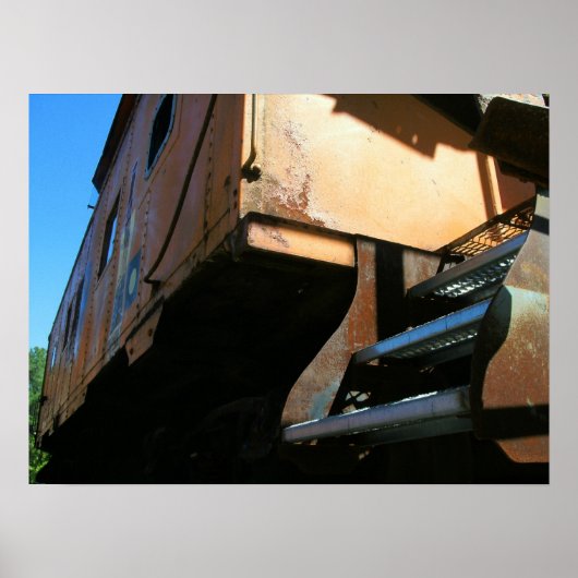 Orange Train Car Poster (Vorne)