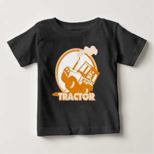 Orange Traktor-landwirtschaftliche Maschinen Baby T-shirt
