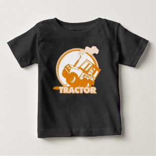 Orange Traktor-landwirtschaftliche Maschinen Baby T-shirt