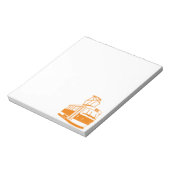 Orange Tram Notizblock (Rotiert)