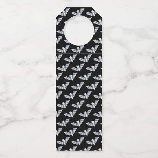 Orange Tränke Kauldron Halloween Flaschenanhänger (Rückseite)