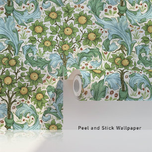 Orange Tree Acanthus Orchard Pattern Morris Tapete
