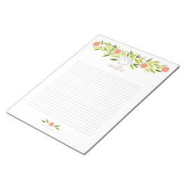 Orange Tree Cat XL Notepad Notizblock