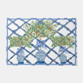 Orange Tree Chinoiserie Ginger Jar Jars Topiary Fußmatte (Vorderseite)