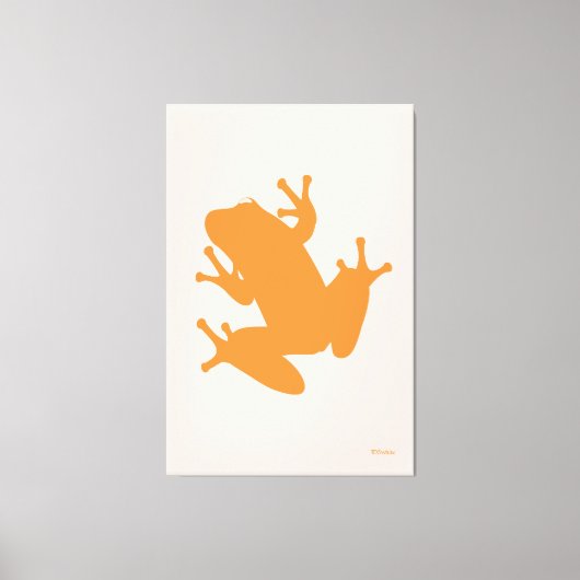 Orange Tree Frog Gallery Wrap Leinwand (Vorderseite)