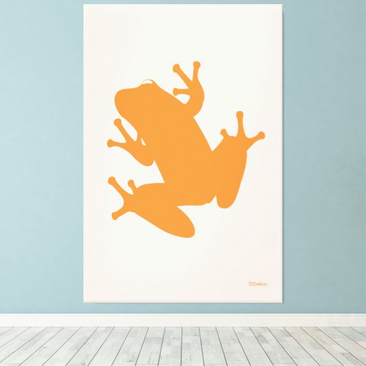Orange Tree Frog Gallery Wrap Leinwand (Insitu (Holzboden))