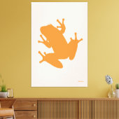 Orange Tree Frog Gallery Wrap Leinwand (Insitu (Wohnzimmer))