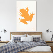 Orange Tree Frog Gallery Wrap Leinwand (Insitu (Schlafzimmer))