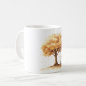 Orange Tree Leaves Ladder Kaffeetasse (Vorderseite Links)