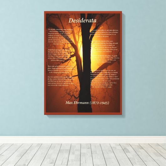 Orange Tree Leinwanddruck (Insitu (Holzboden))