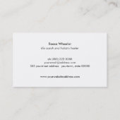 Orange Tree Logo Lifestyle Coach Holistic Health Visitenkarte (Rückseite)