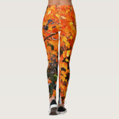 Orange Tree mit Personalisiertem Namen Leggings (Rückseite)