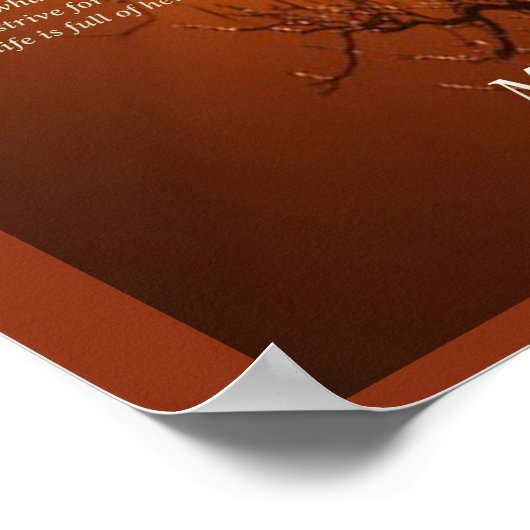 Orange Tree Poster (Ecke)