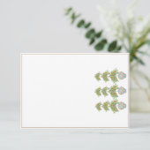 Orange Tree Topiary Ginger Jars Dankeskarte (Stehend Vorderseite)