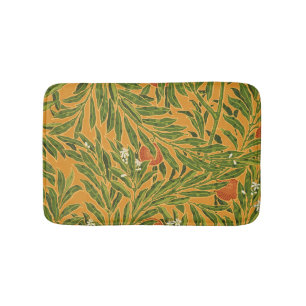 Orange Tree Vintage Tapete Muster Jugendstil Badematte
