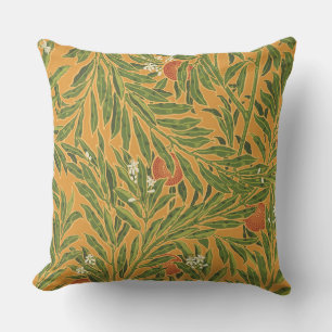 Orange Tree Vintage Tapete Muster Jugendstil Kissen