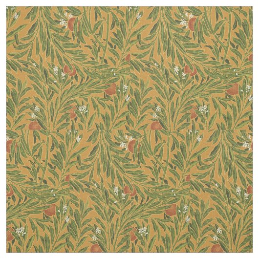 Orange Tree Vintage Tapete Muster Jugendstil Stoff (Muster)