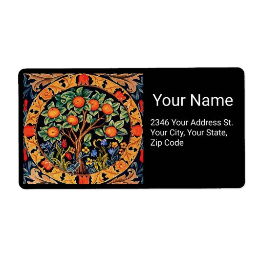 ORANGE TREM MIT GRÜNEN BLÄTTER, BLUME (Vorne)