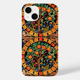 ORANGE TREM MIT GRÜNEN BLÄTTER, BLUME Case-Mate iPhone 14 HÜLLE