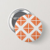 Orange Trendy Triangle Pattern Button (Vorne & Hinten)