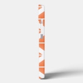 Orange Trendy Triangle Pattern Case-Mate iPhone Hülle (Rückseite / Links)