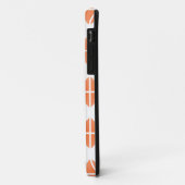 Orange Trendy Triangle Pattern Case-Mate iPhone Hülle (Hinten/Links)