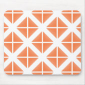 Orange Trendy Triangle Pattern Mousepad (Vorne)