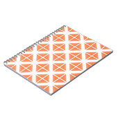 Orange Trendy Triangle Pattern Notizblock (Linke Seite)