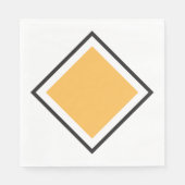 Orange Triangle Paper Napkins Serviette (Vorderseite)