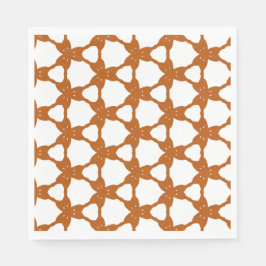 Orange Triangle Pattern Serviette