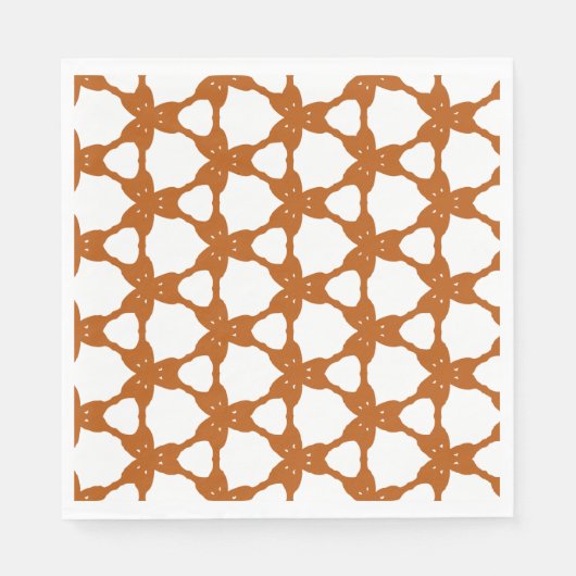 Orange Triangle Pattern Serviette (Vorderseite)