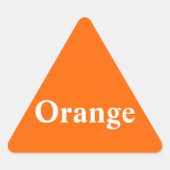 Orange Triangle Sticker (Vorderseite)