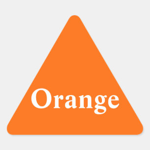 Orange Triangle Sticker