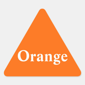 Orange Triangle Sticker