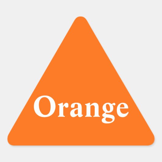 Orange Triangle Sticker (Vorderseite)