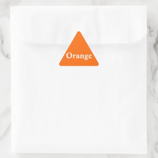 Orange Triangle Sticker (Tasche)