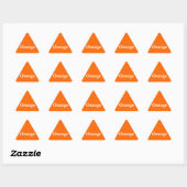 Orange Triangle Sticker (Blatt)